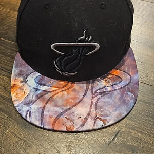 Miami Heat Hardwood Classics Hat Sz 7 1/2 flat billed
